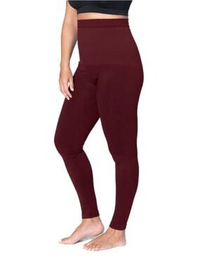 High Waisted Tummy Control Compression Leggings Seamless No Front Seam